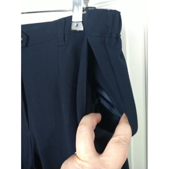 Koret Woman 36X27.5 Pants Blue Pleated Career Professional Straight - Picture 7 of 11